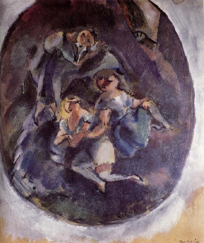 Jules Pascin Three younger girl France oil painting art